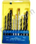Набір свердел по бетону, металу та дереву 9 шт.
